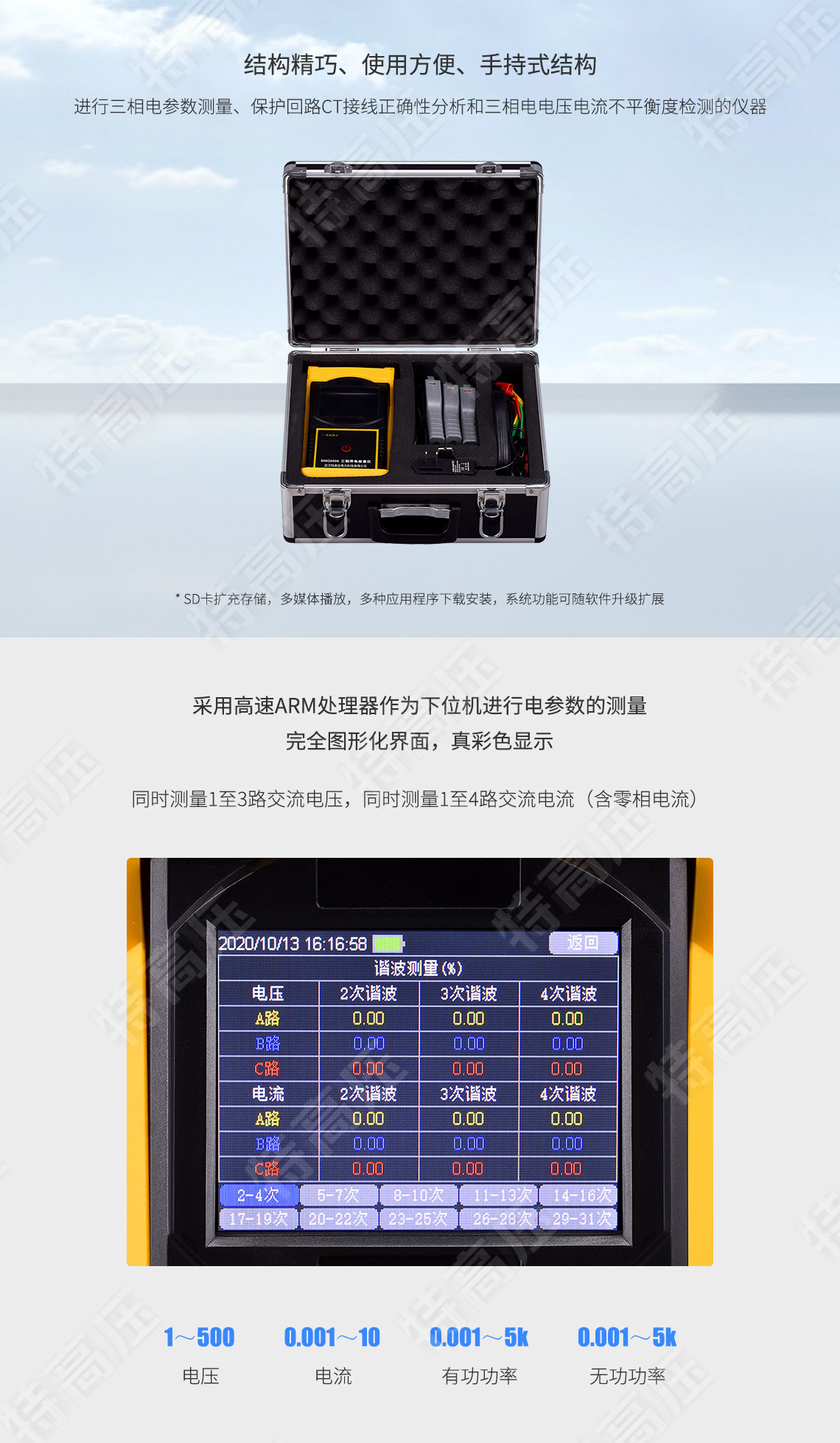 SMG6000 三相用電檢查儀(圖2) SMG6000 三相用電檢查儀(圖2)
