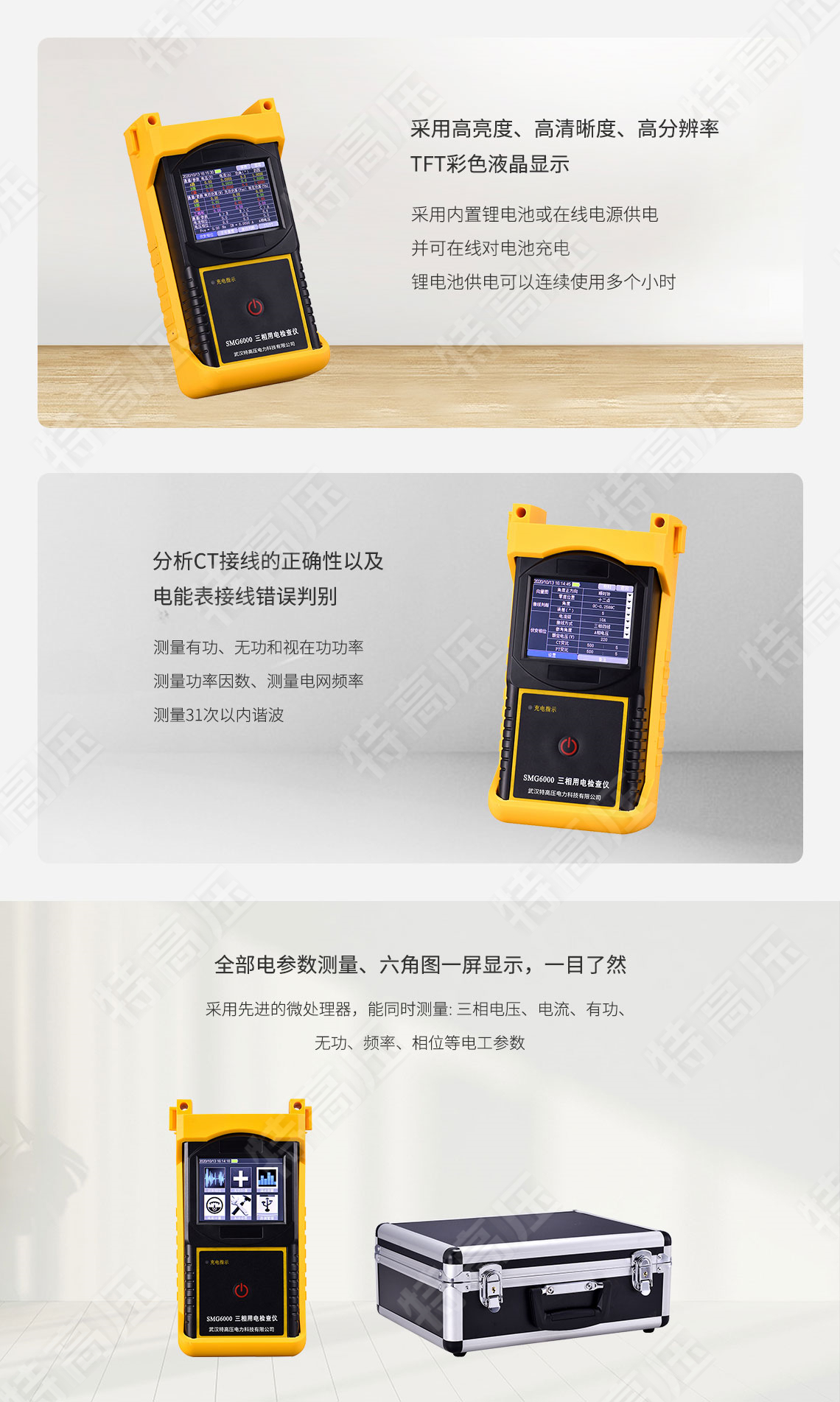 SMG6000 三相用電檢查儀(圖3) SMG6000 三相用電檢查儀(圖3)