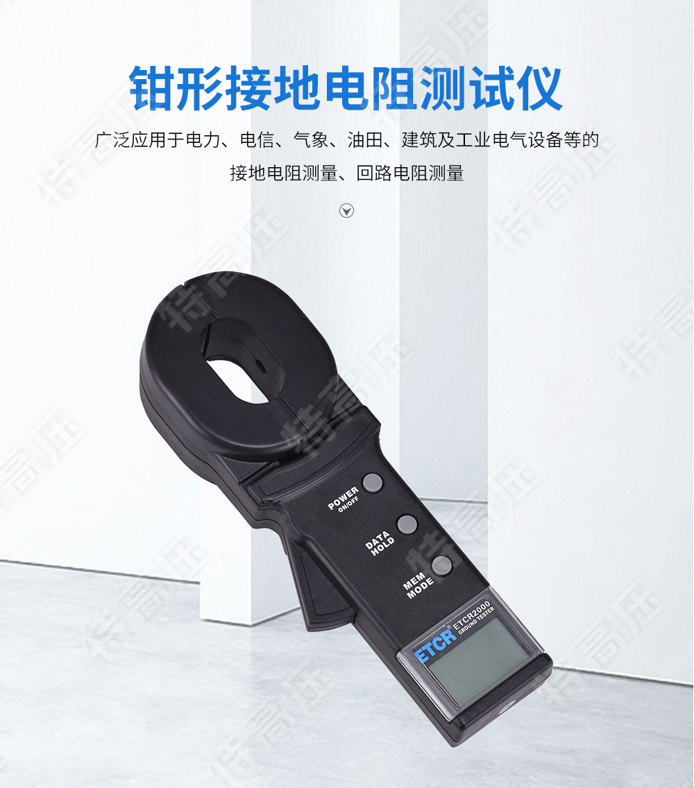 ETCR2000 鉗形接地電阻測試儀(圖1) 鉗形接地電阻測量儀