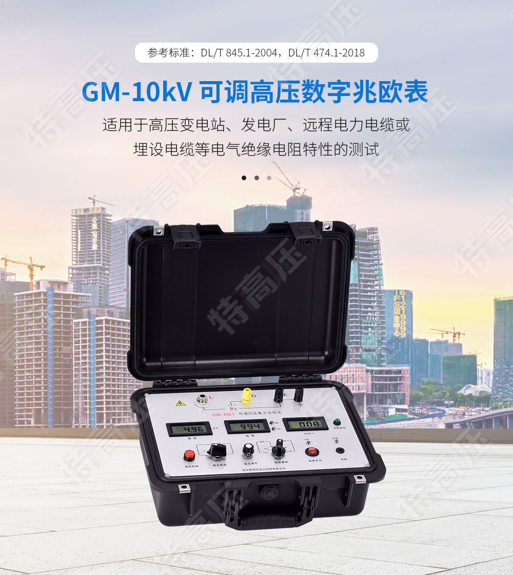 GM-10kV 可調高壓數字兆歐表(圖1) GM-10kV 可調高壓數字兆歐表(圖1)