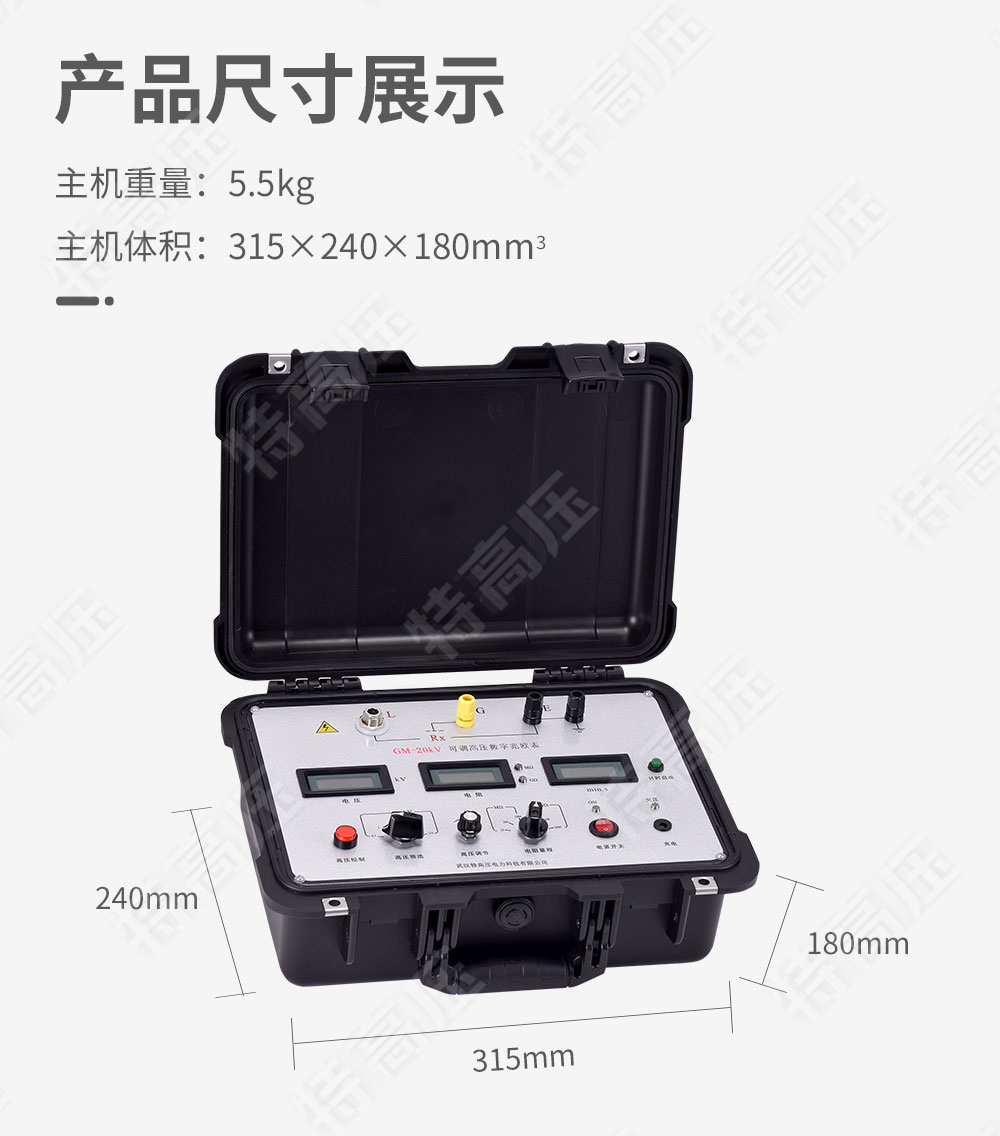 GM-20kV 可調高壓數字兆歐表(圖5) 絕緣兆歐表